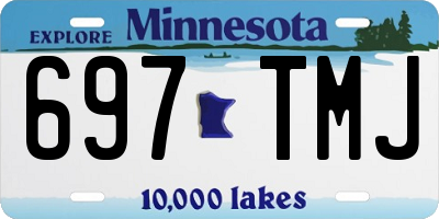 MN license plate 697TMJ
