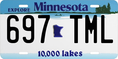 MN license plate 697TML