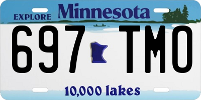 MN license plate 697TMO