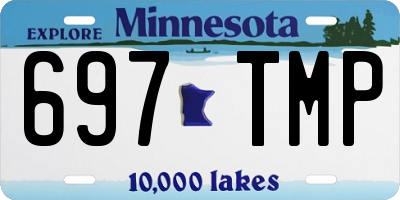 MN license plate 697TMP