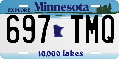 MN license plate 697TMQ
