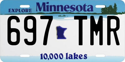 MN license plate 697TMR
