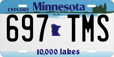 MN license plate 697TMS