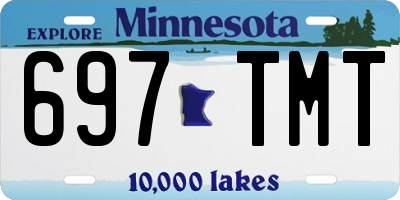 MN license plate 697TMT