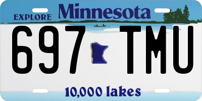 MN license plate 697TMU