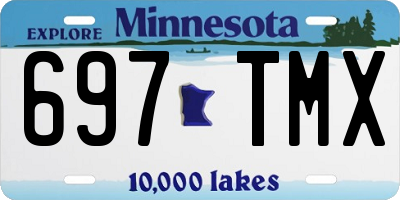 MN license plate 697TMX