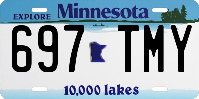 MN license plate 697TMY