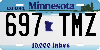 MN license plate 697TMZ