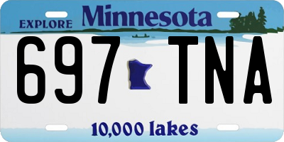 MN license plate 697TNA