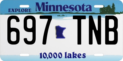 MN license plate 697TNB