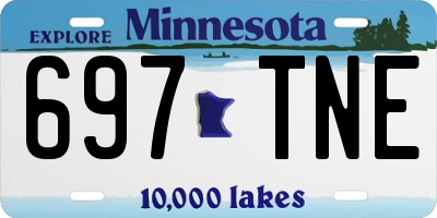 MN license plate 697TNE
