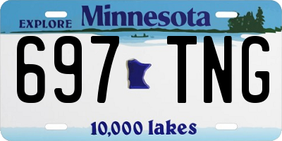 MN license plate 697TNG