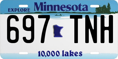 MN license plate 697TNH