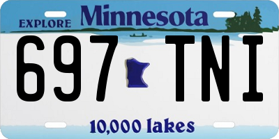 MN license plate 697TNI