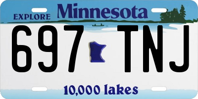 MN license plate 697TNJ