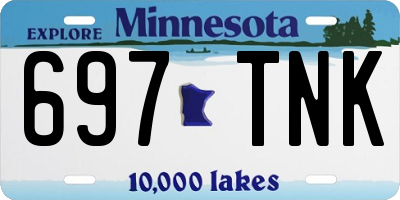 MN license plate 697TNK