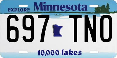 MN license plate 697TNO
