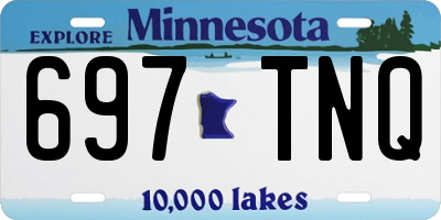MN license plate 697TNQ