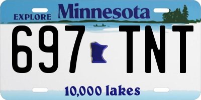 MN license plate 697TNT
