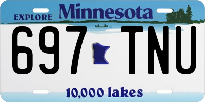 MN license plate 697TNU