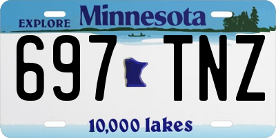 MN license plate 697TNZ
