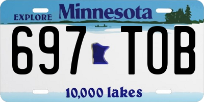 MN license plate 697TOB