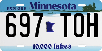 MN license plate 697TOH