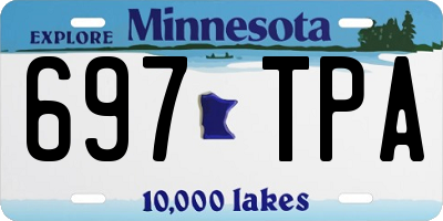 MN license plate 697TPA