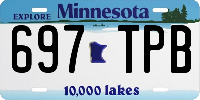 MN license plate 697TPB