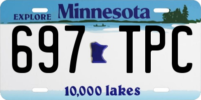 MN license plate 697TPC