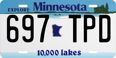 MN license plate 697TPD