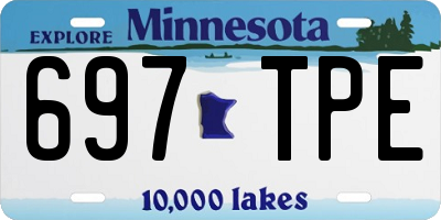 MN license plate 697TPE