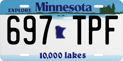MN license plate 697TPF