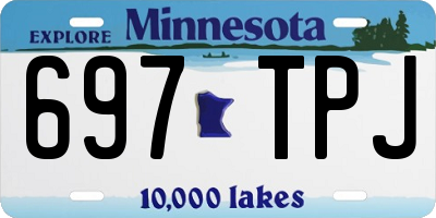 MN license plate 697TPJ