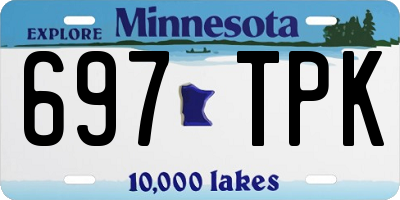 MN license plate 697TPK