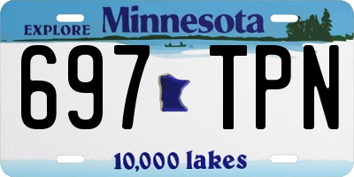 MN license plate 697TPN