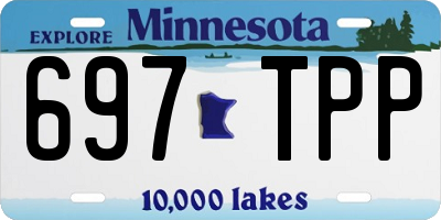 MN license plate 697TPP