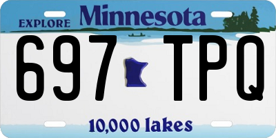 MN license plate 697TPQ