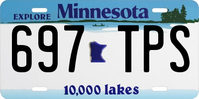 MN license plate 697TPS