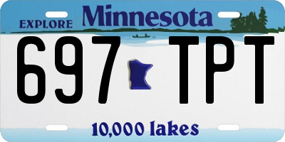 MN license plate 697TPT