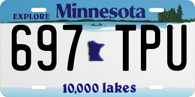 MN license plate 697TPU