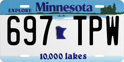 MN license plate 697TPW