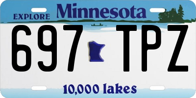 MN license plate 697TPZ