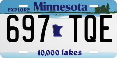 MN license plate 697TQE