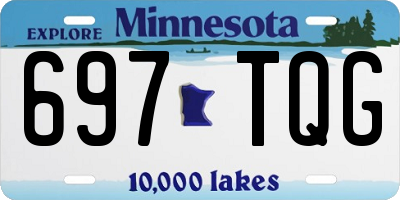 MN license plate 697TQG