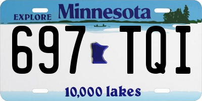MN license plate 697TQI