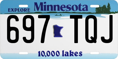 MN license plate 697TQJ