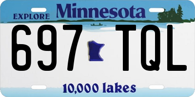 MN license plate 697TQL