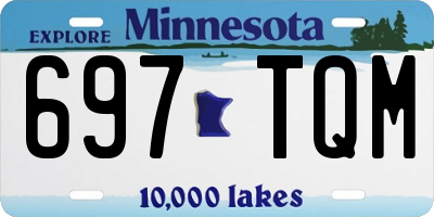 MN license plate 697TQM