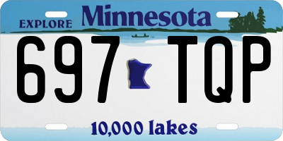 MN license plate 697TQP